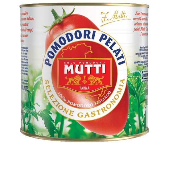 Gepelde tomaten Mutti 'Selezione Gastronomia' 2650 ml x 6 Stuks
