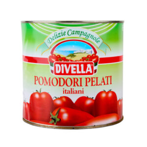 Gepelde tomaten Divella Blik 2650 ml x 6 Stuks