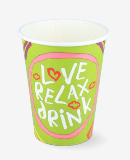 Milkshakebeker klein 360ml 12oz groen karton 500 Stuks