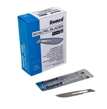 Scalpelmesjes,blades, steriel No: 15  100 Stuks