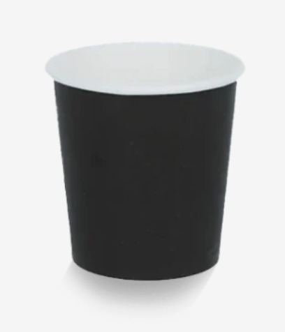 Kartonnen koffiebeker 120cc 4oz zwart 1000 Stuks