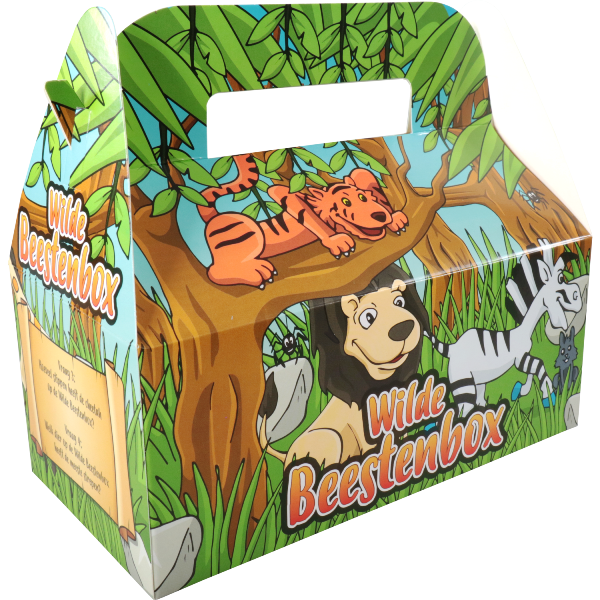 Kidsbox, Wilde beesten, karton, 225x120x95mm, 300 Stuks