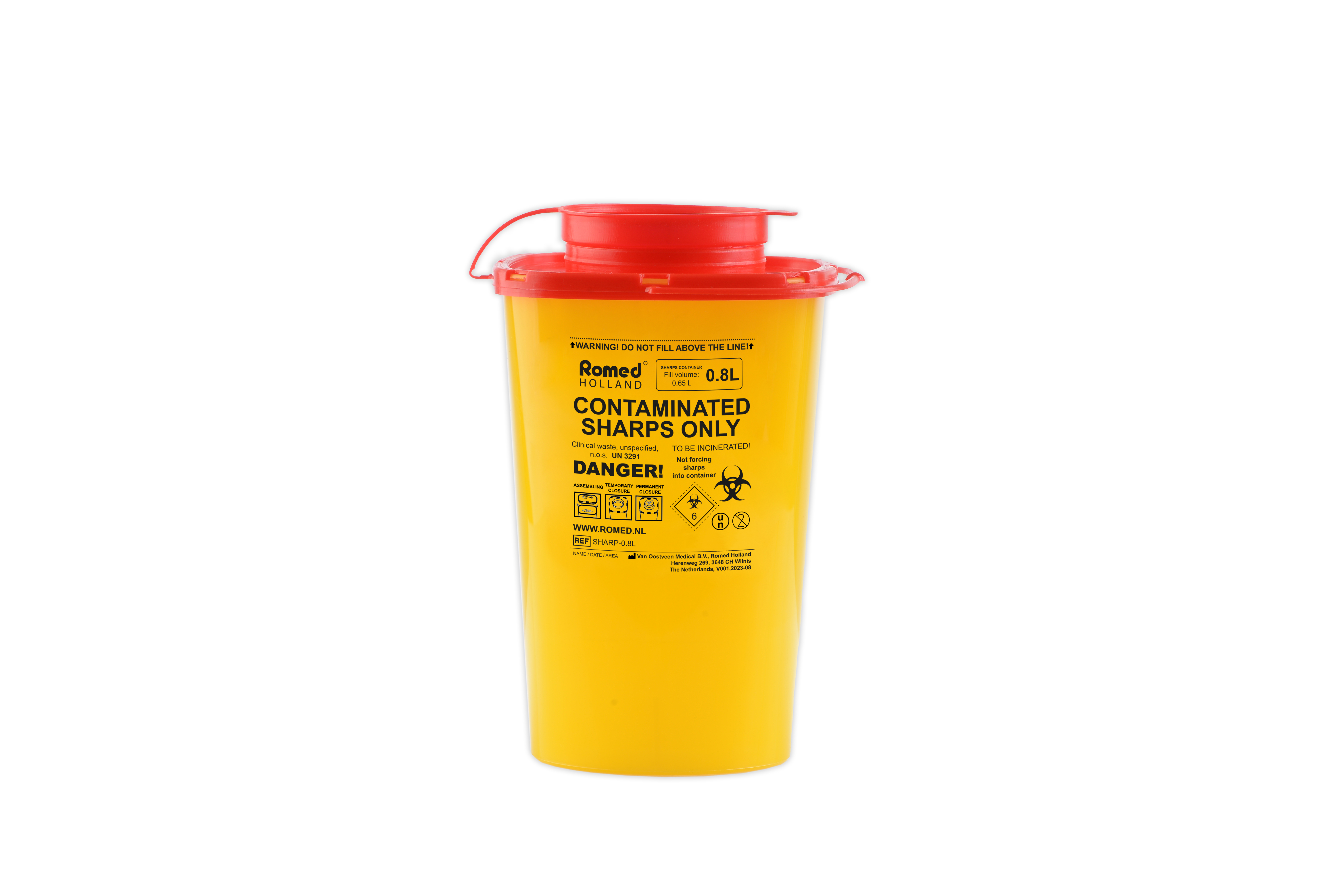 Sharp Container, 0.8L, 140 Stuks