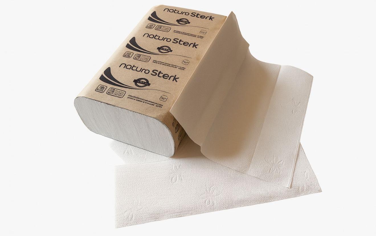 NaturaSterk Handdoekpapier Z Fold 24x23cm Recyc. 2 laags 20x150 Stuks 
