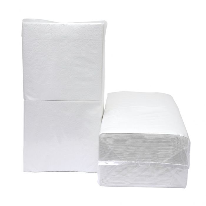 Servetten 33x33 cm Wit  10 Pakket, 10x500 Stuks !!!