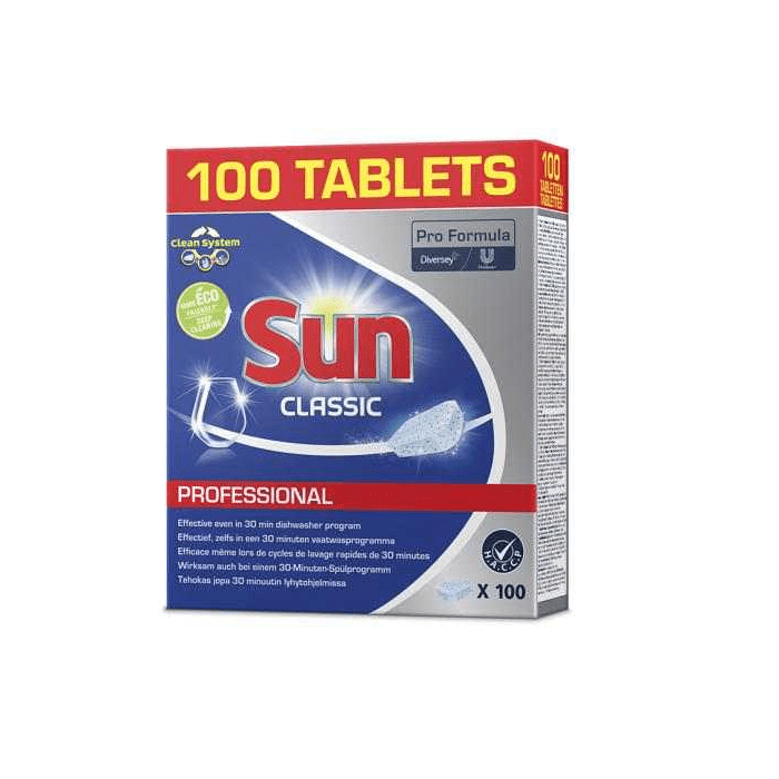 Sun Vaatwastabletten Classic 100 Tabletx6 Stuks