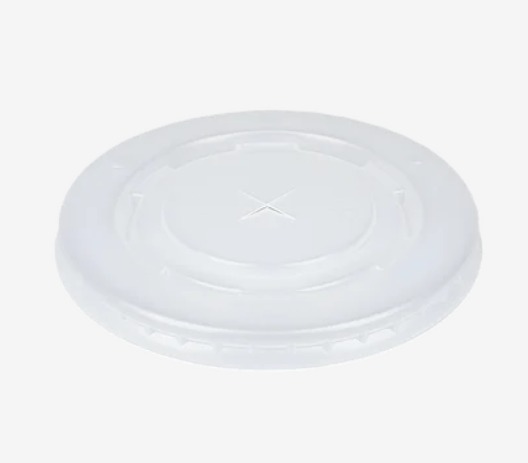 Deksel Milkshakebeker plat met kruis 90mm 12 oz plastic 1000 Stuks