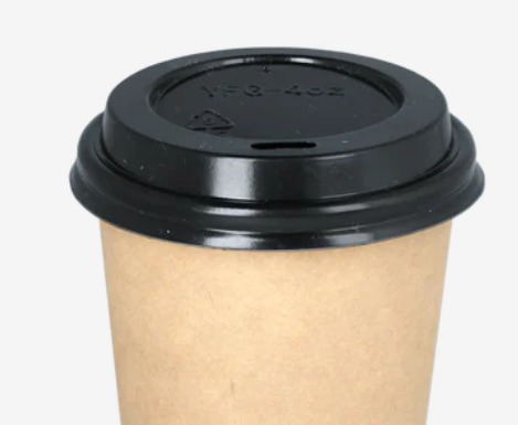 Koffiebeker deksels zwart 63mm 1000 Stuks