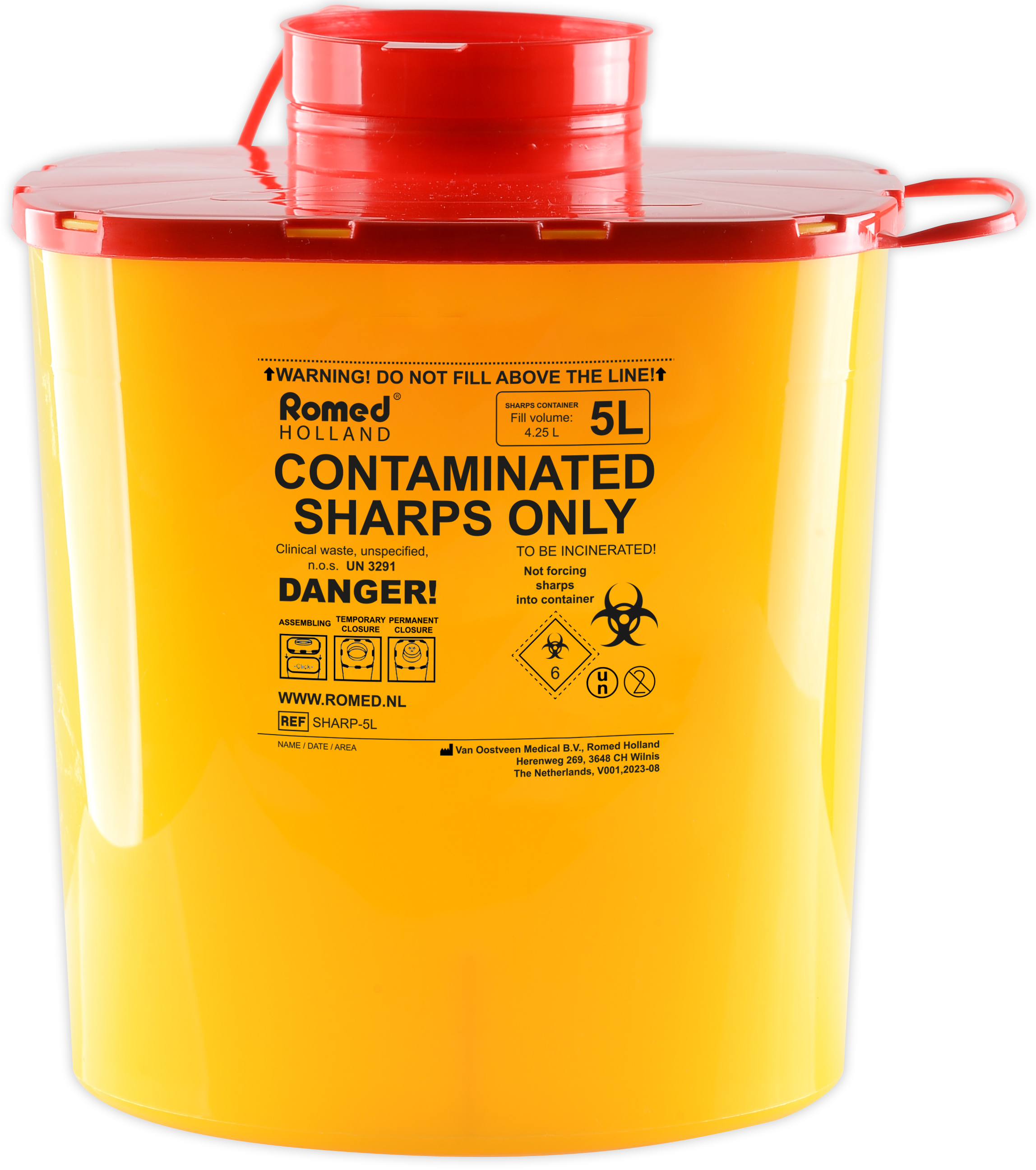 Sharp Container,5 lt, 27 Stuks