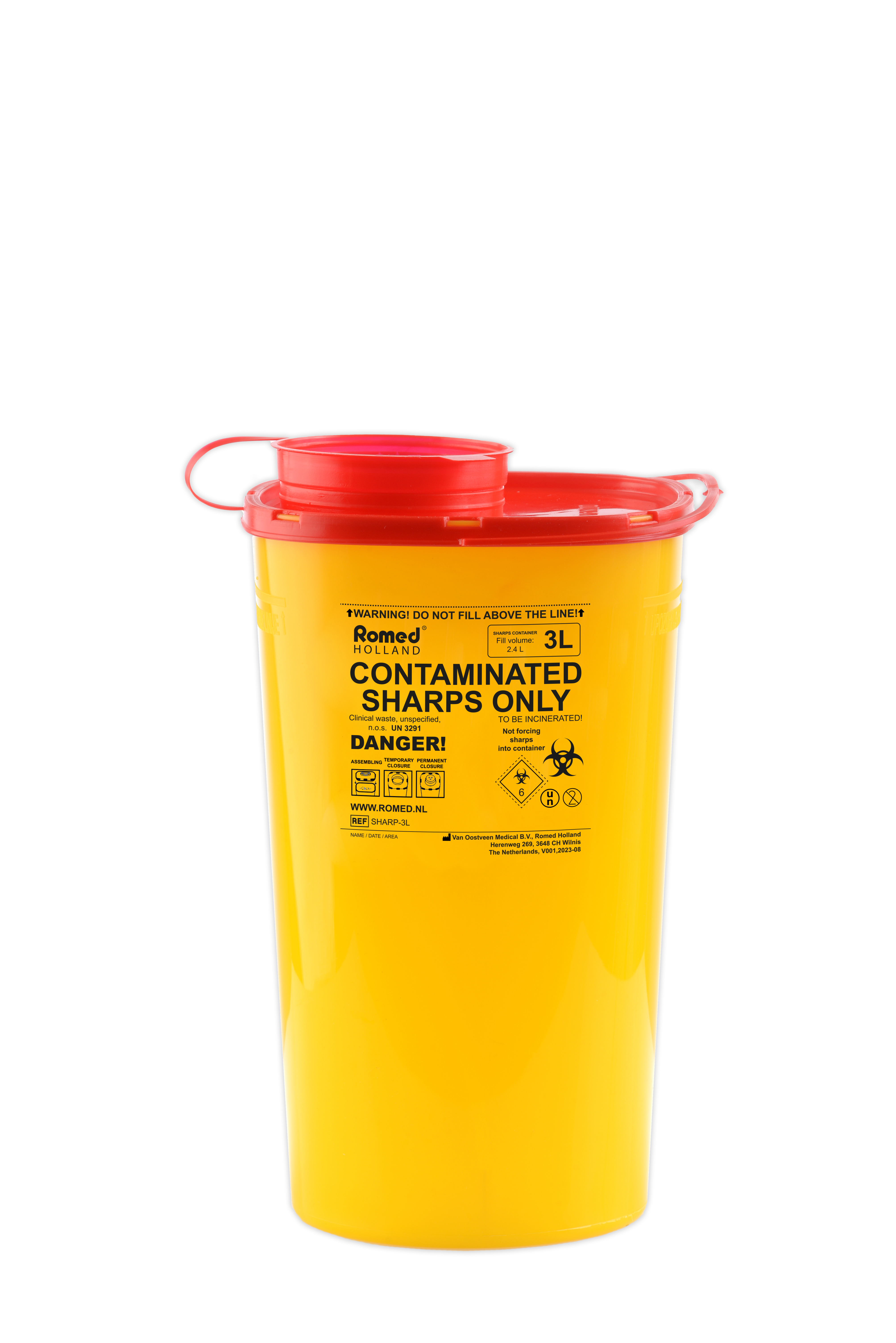 Sharp Container,3 lt, 54 Stuks